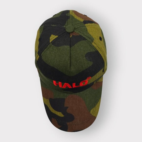 Halo Camo Adjustable Tuck Strap Camouflage Cap Hunting Trucker Baseball Hat - Picture 6 of 12